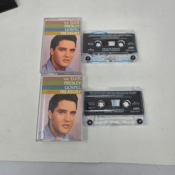 Elvis Presley 6 Cassette Tape Lot Elvis Golden Records Gospel Treasury Top Ten - Picture 8 of 8
